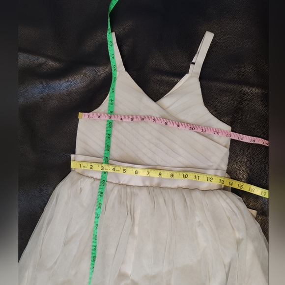 Flower Girls Spaghetti Strap Tulle Dress Long A Line Wedding Pageant Dress - Picture 4 of 8